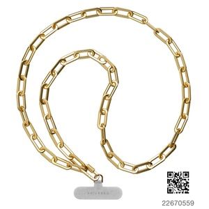 Casetify Metal Chain Cross-body Strap - Matte Gold